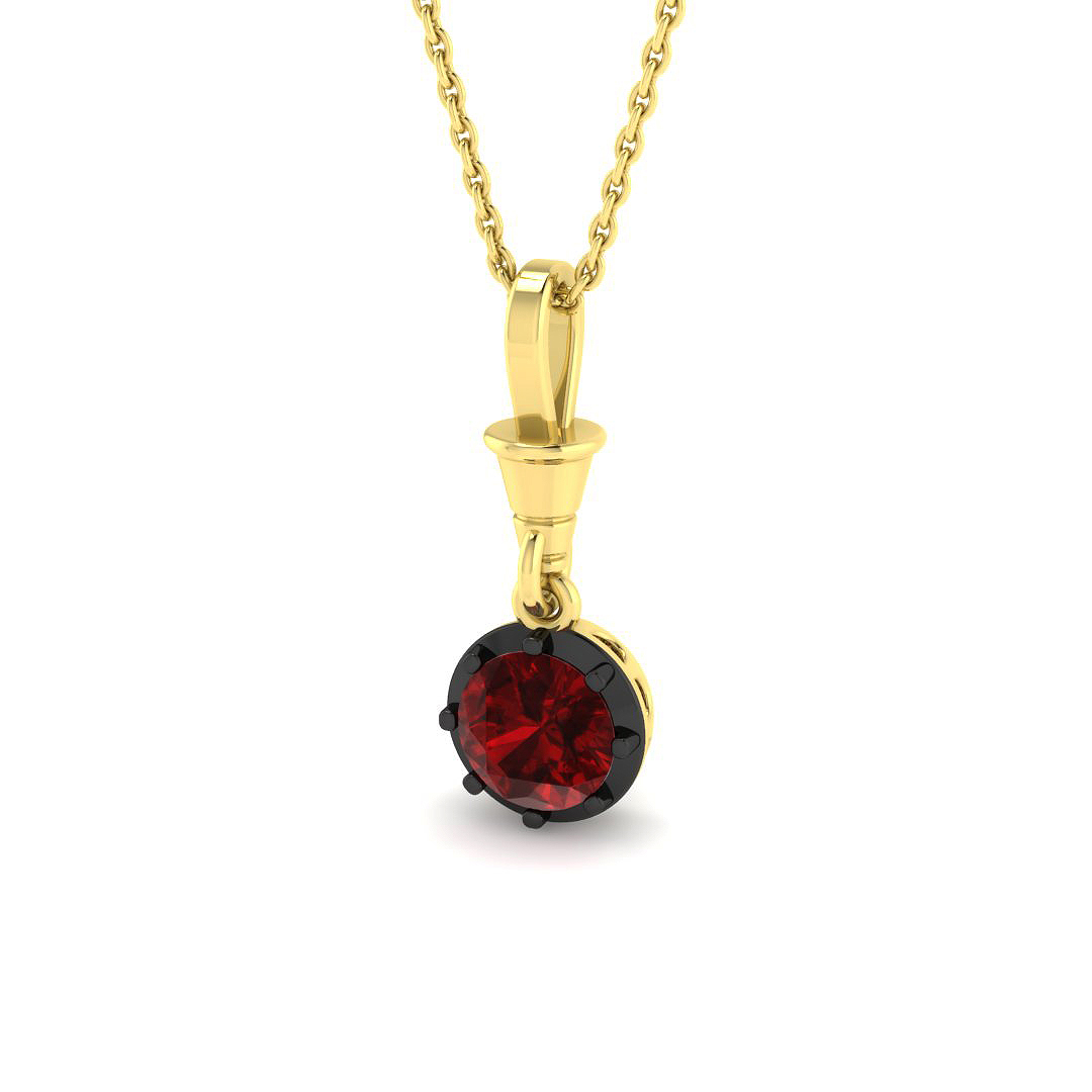 Ruby Pendant in 9K Yellow Gold