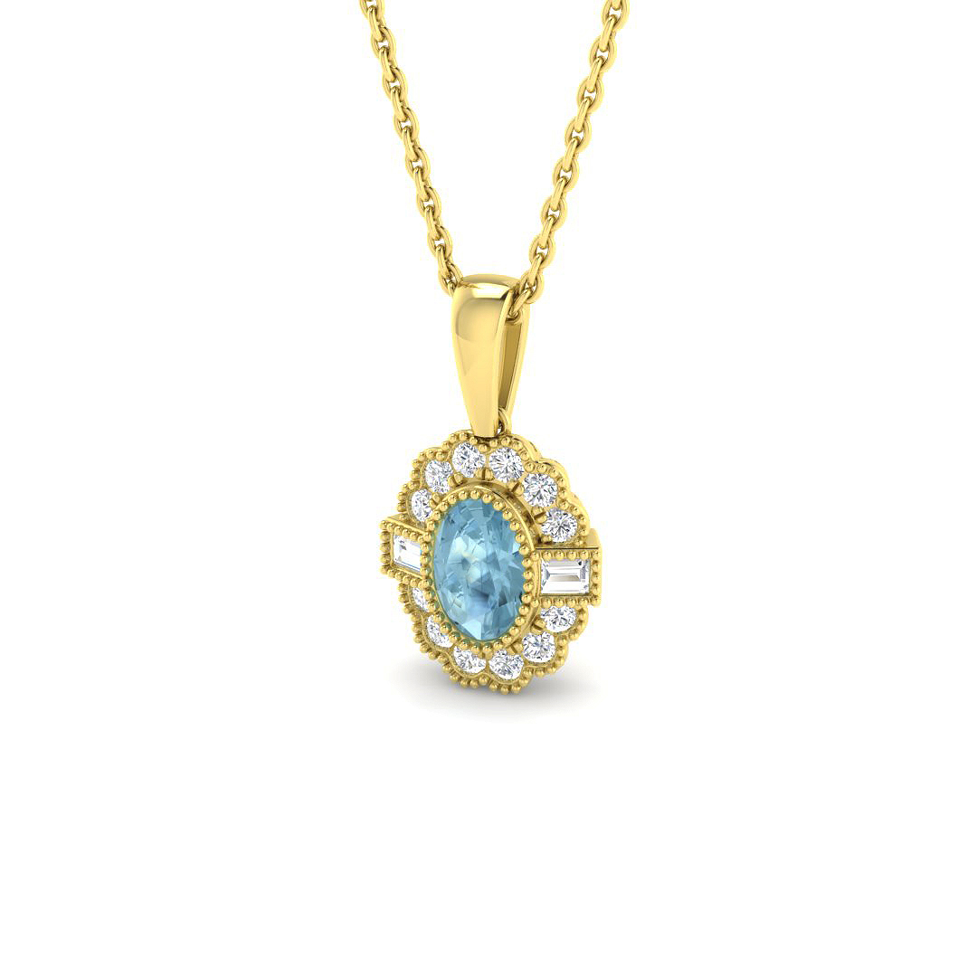 Vintage Pendant in 9K Yellow Gold