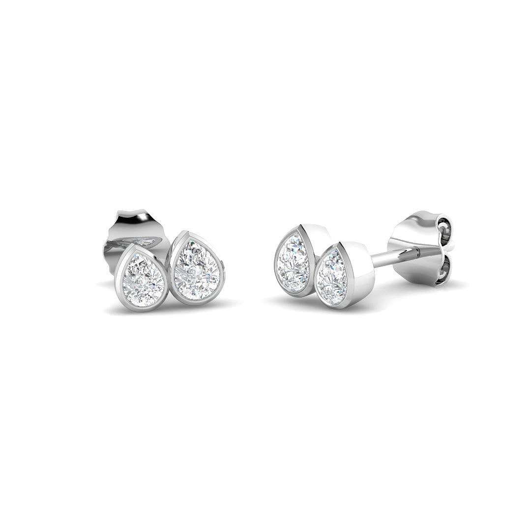 0.43ct Lab-Grown Diamond Shape Earrings in 9K White Gold