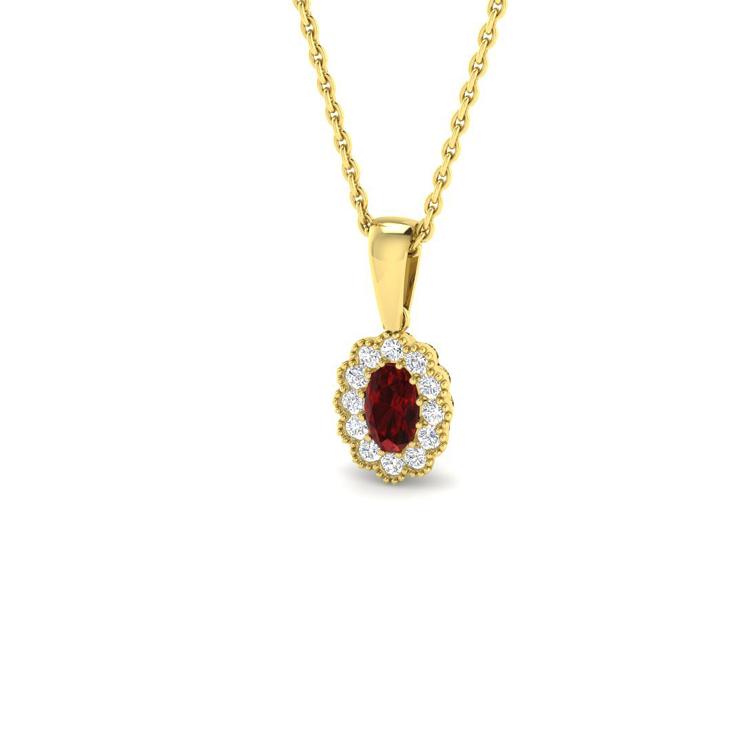 Vintage Pendant in 9K Yellow Gold