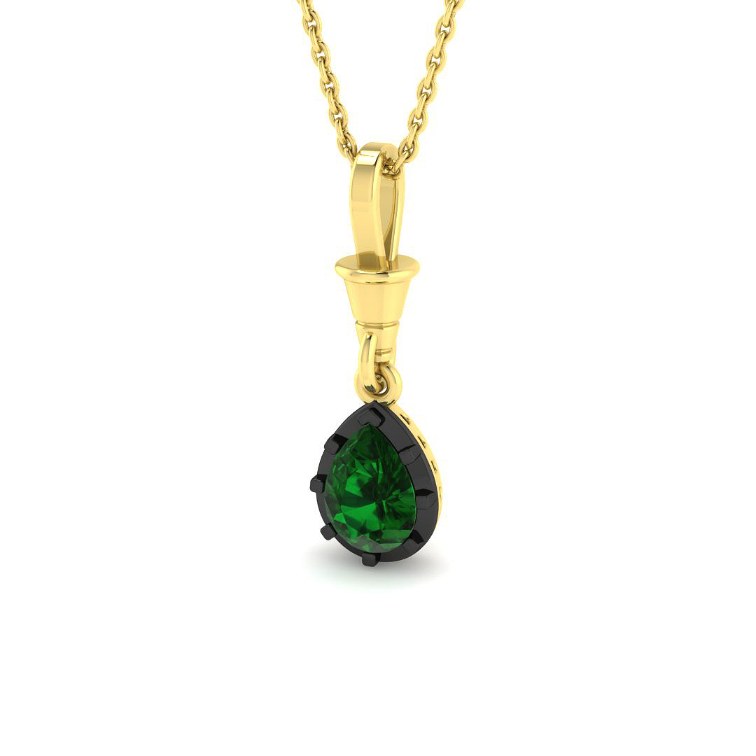 Solitaire Pendant in 9K Yellow Gold