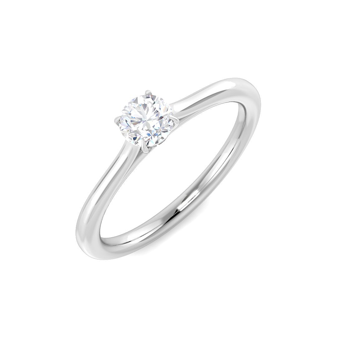 0.30ct Lab-Grown Diamond Engagement Ring in 9K White Gold