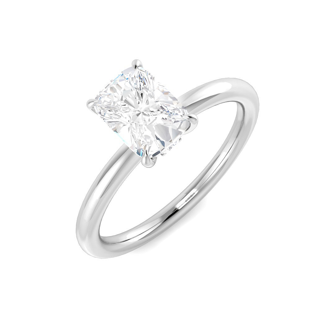 1.05ct Lab-Grown Diamond Engagement Rings Ring in 9K White Gold