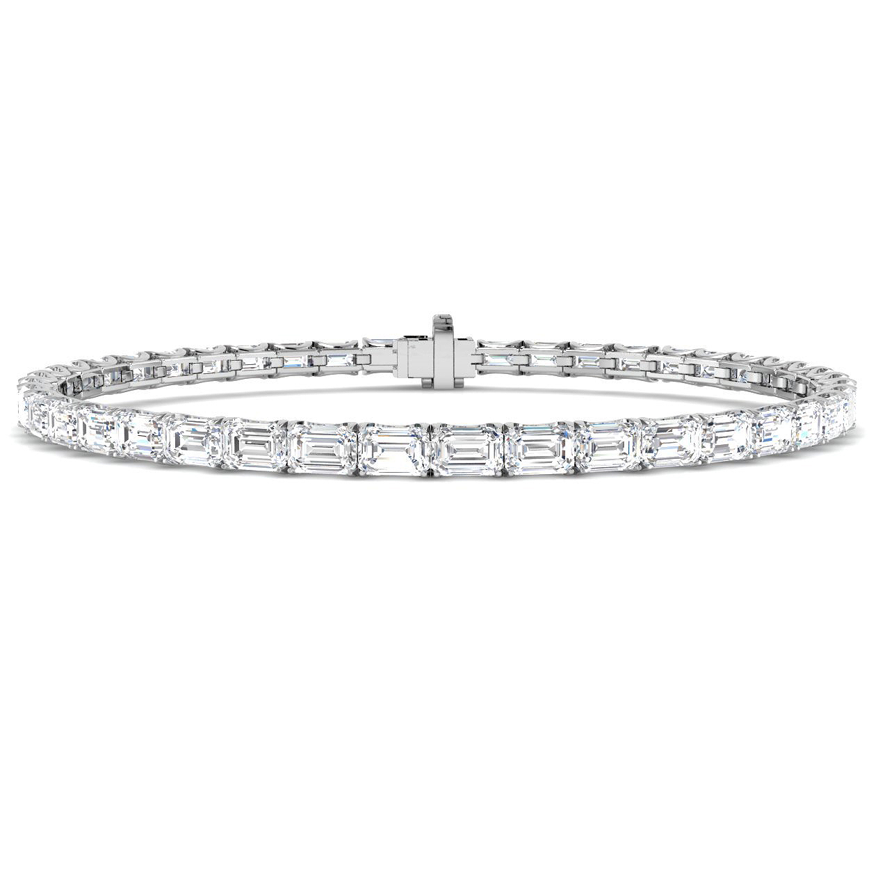 8.74ct Lab-Grown Diamond Tennis Bracelet in 9K White Gold