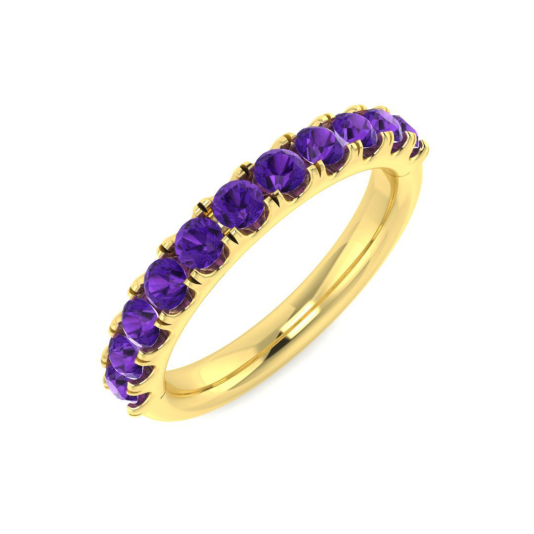 Amethyst Ring in 9K Yellow Gold