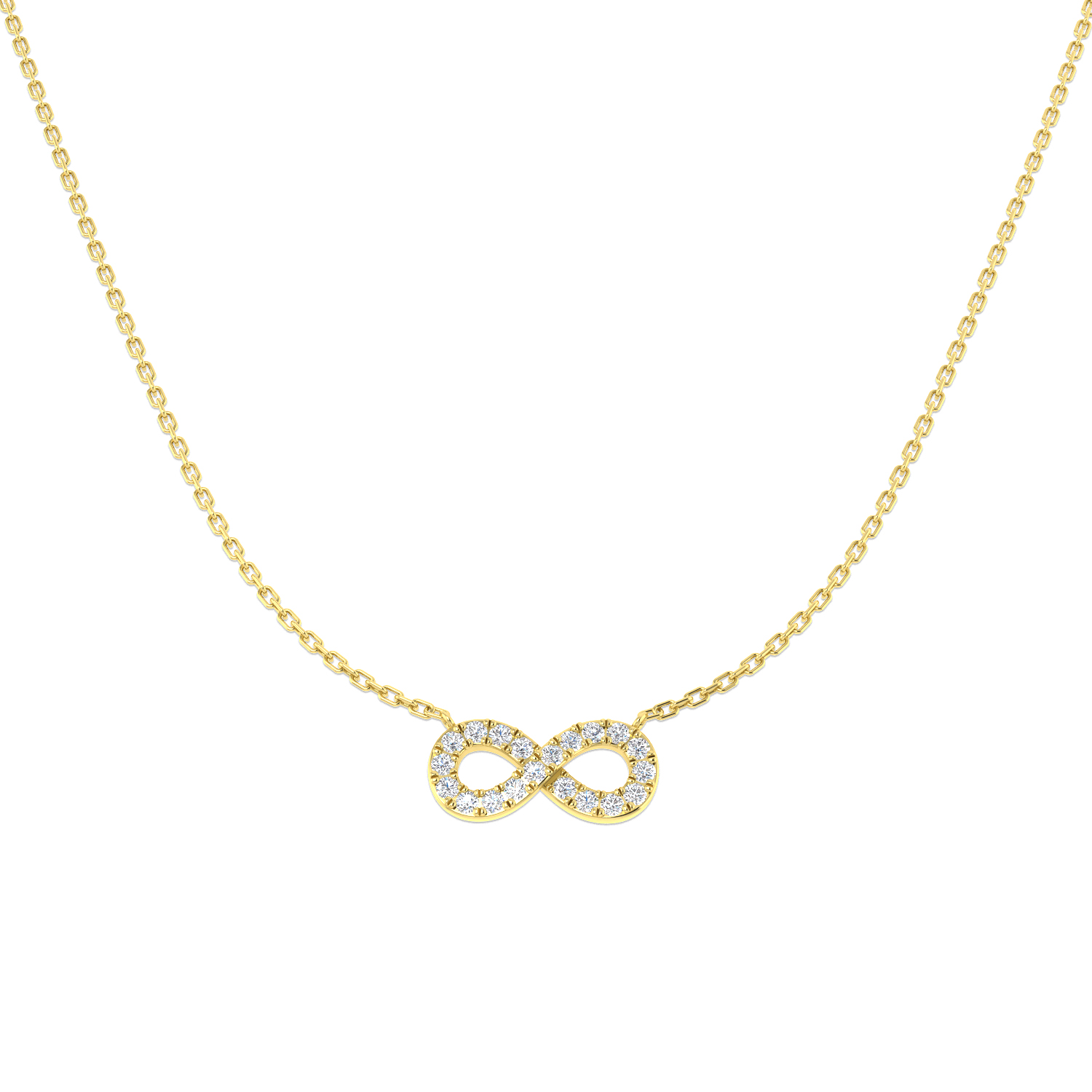 0.29ct Lab-Grown Diamond Shape Necklace in 9K Yellow Gold
