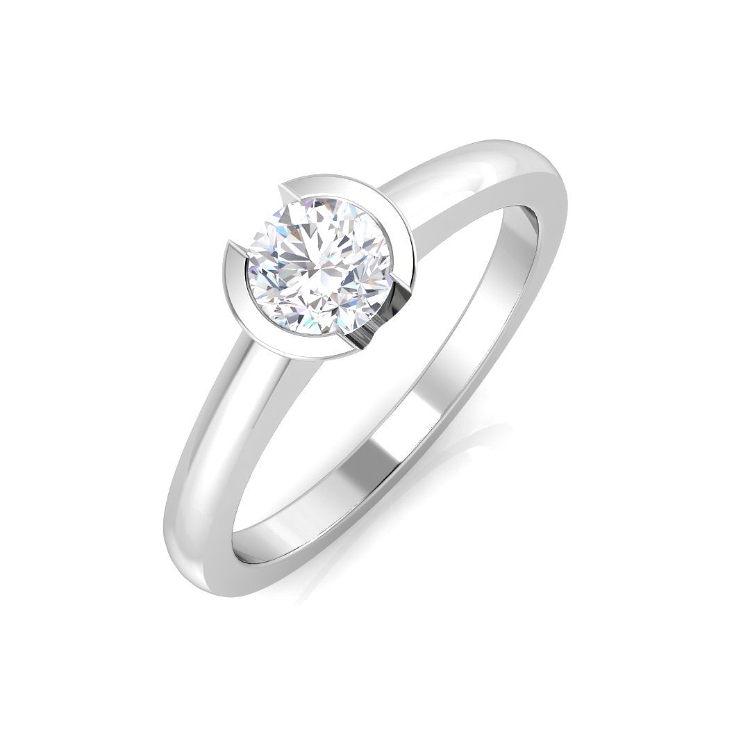 0.26ct Natural Diamond Engagement Ring in Platinum Platinum