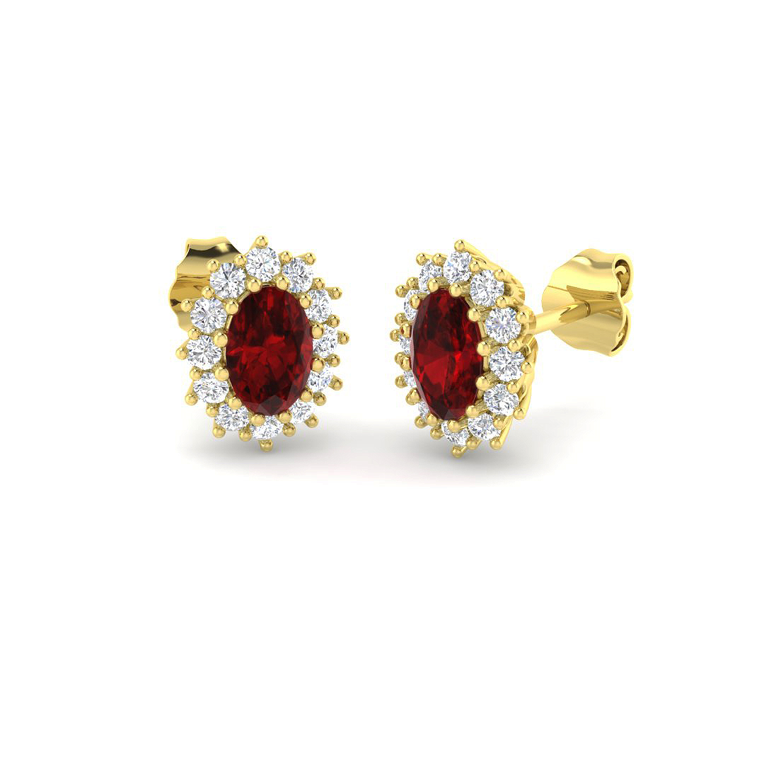 Diana Earrings in 9K Yellow Gold