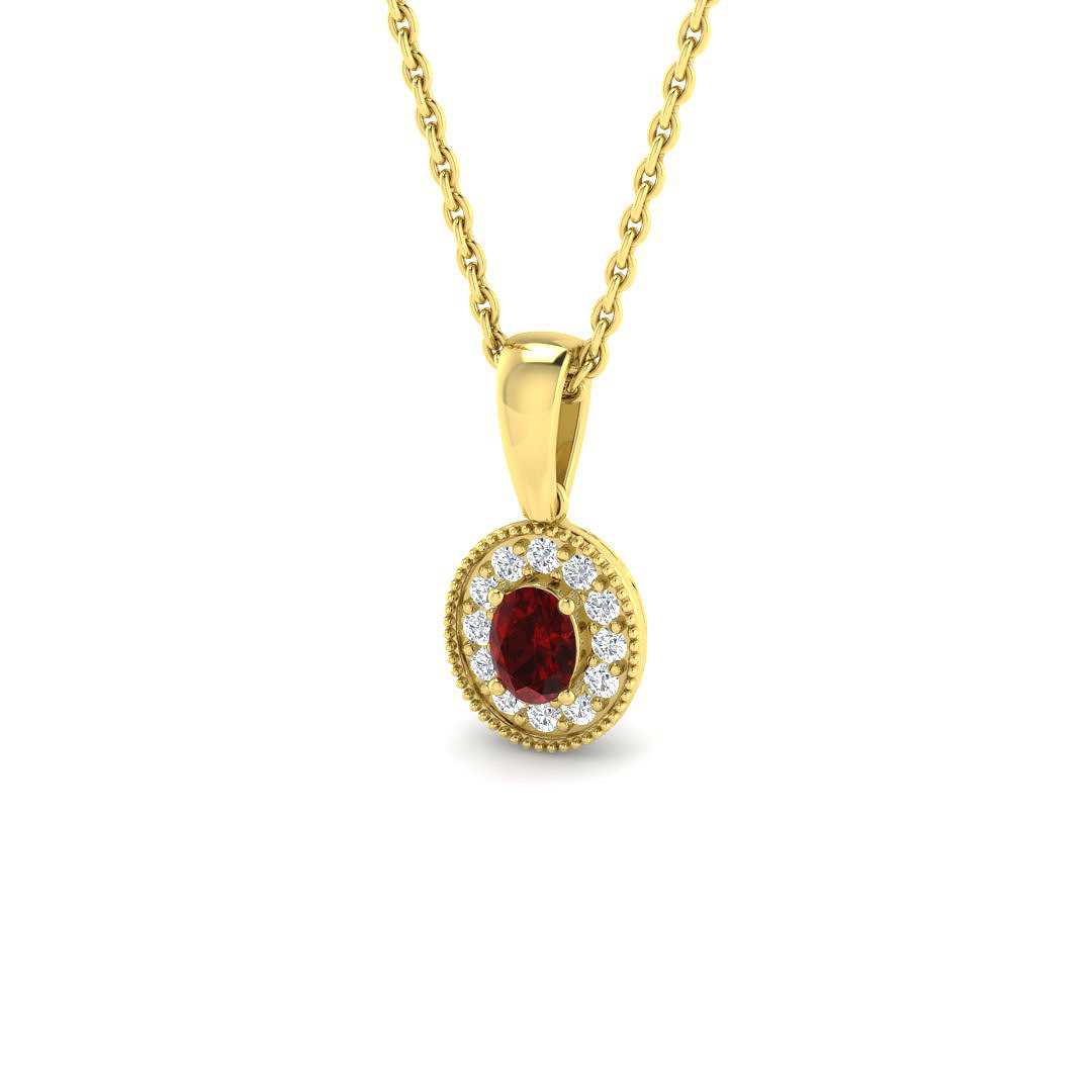 Vintage Pendant in 9K Yellow Gold