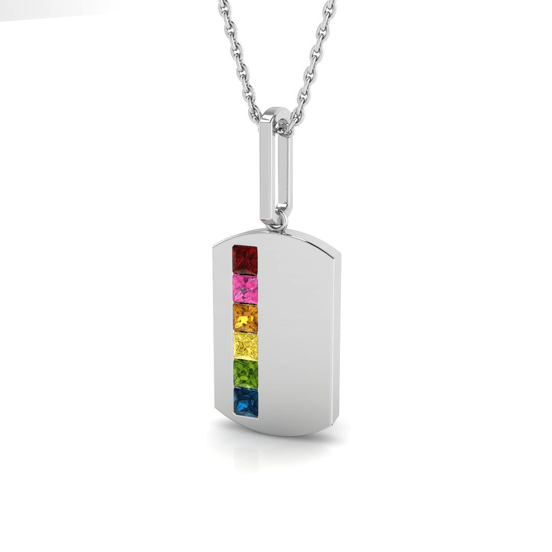 Fancy Pendant in 14K White Gold