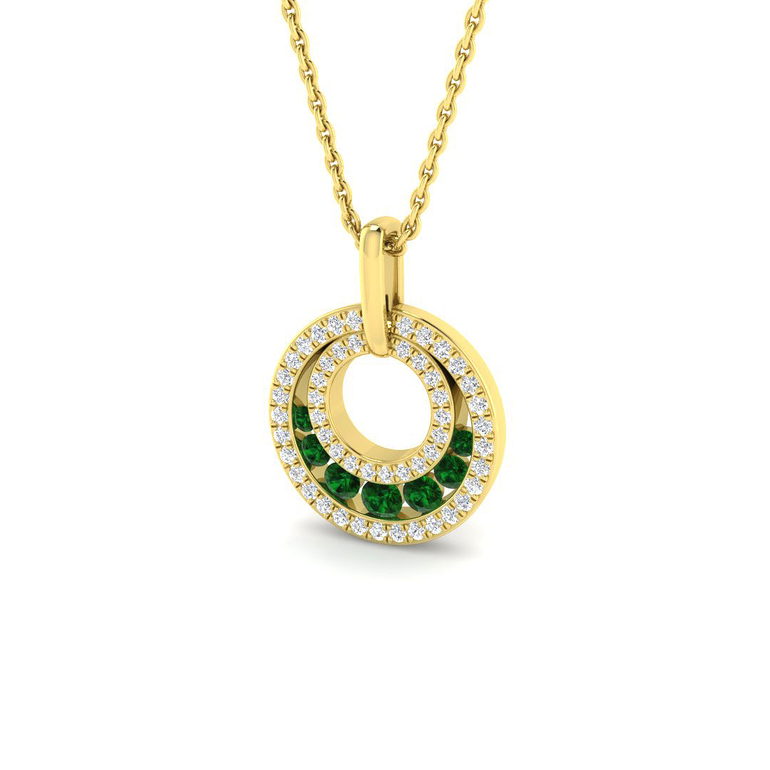 Circle of Life Pendant in 9K Yellow Gold