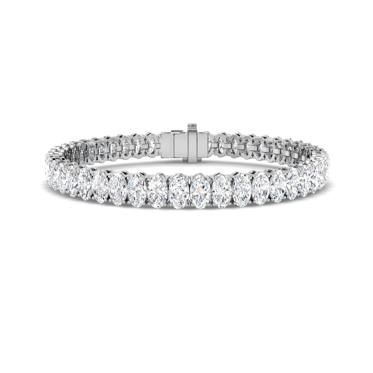 10.20ct Lab-Grown Diamond Tennis Bracelet in 9K White Gold