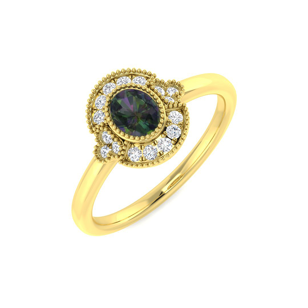 Vintage Ring in 9K Yellow Gold