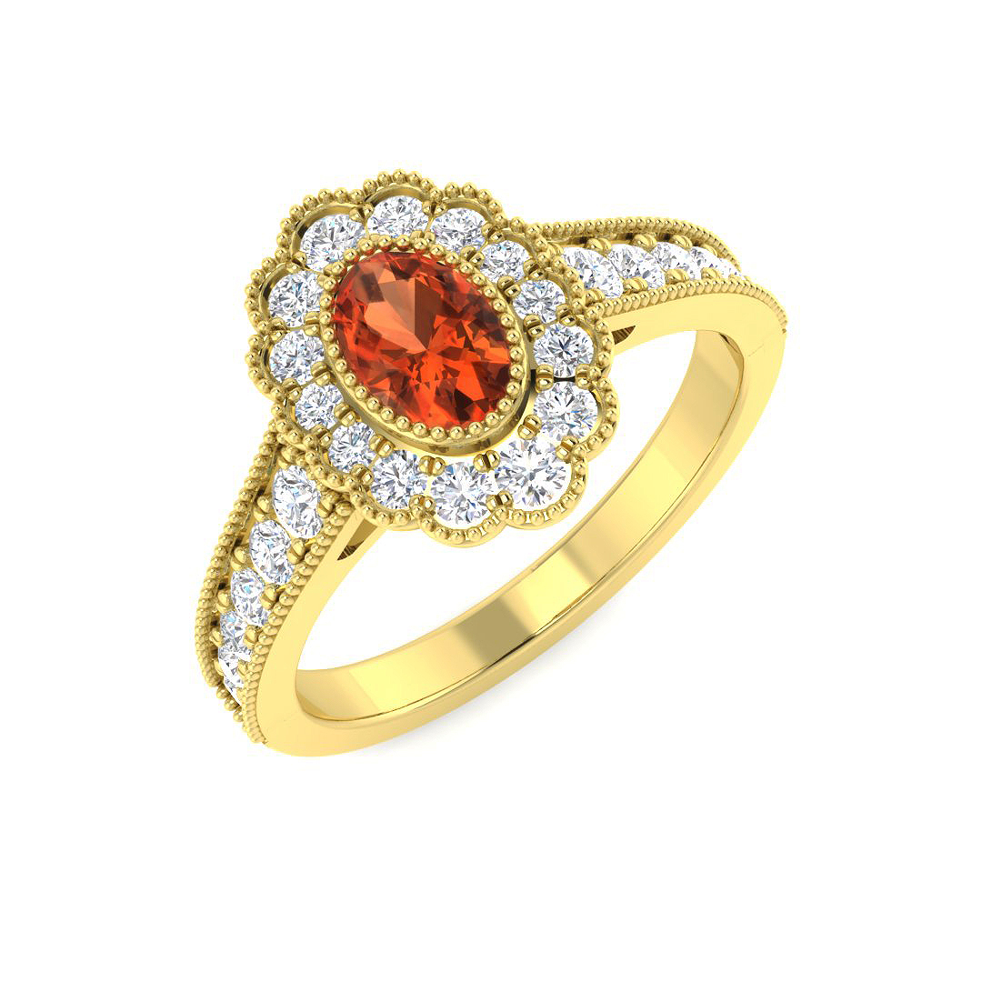 Vintage Ring in 9K Yellow Gold