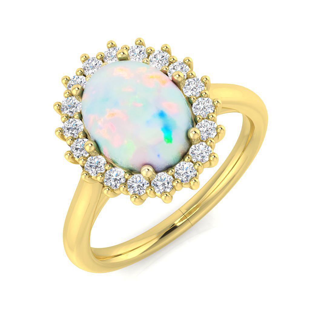 Opal Ring in 9K Yellow Gold