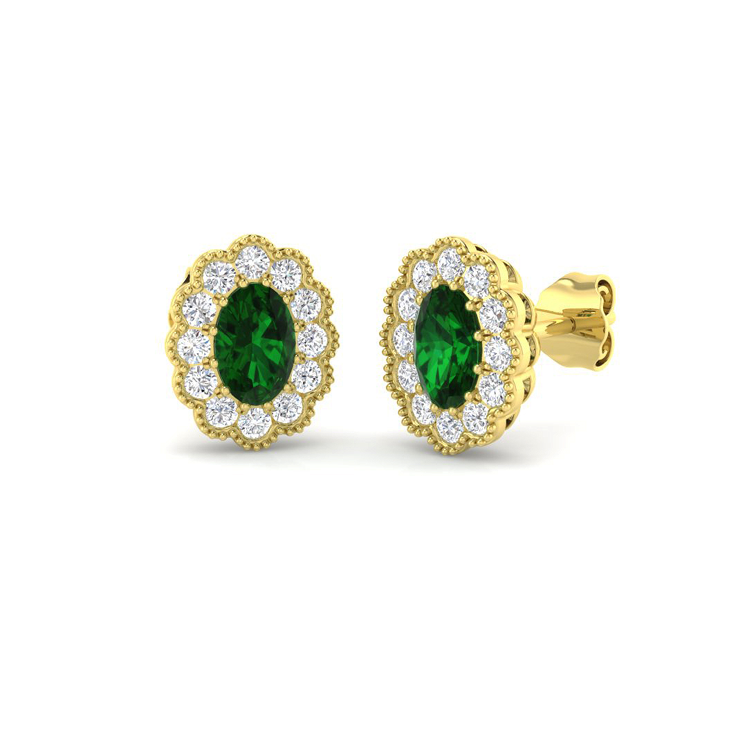 Vintage Earrings in 9K Yellow Gold