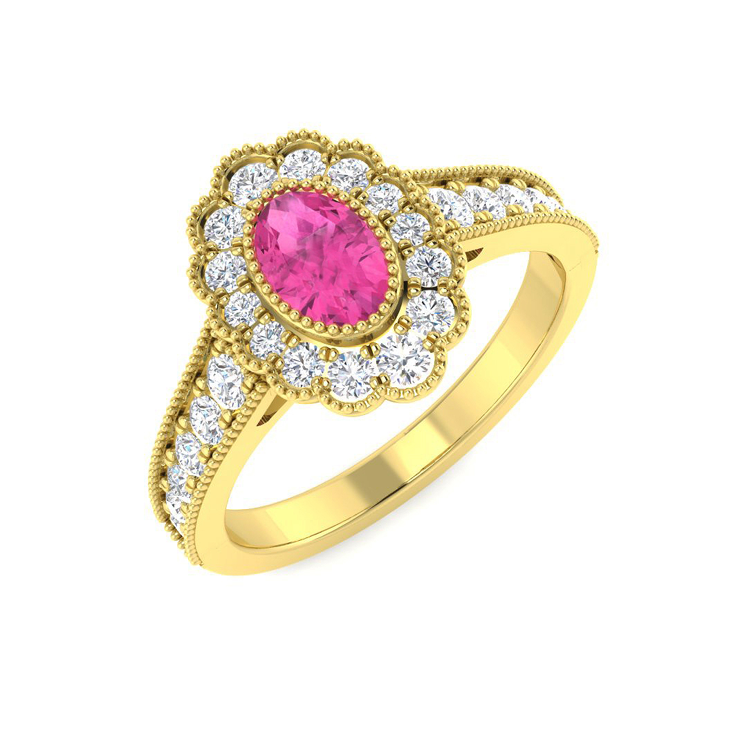 Vintage Ring in 9K Yellow Gold