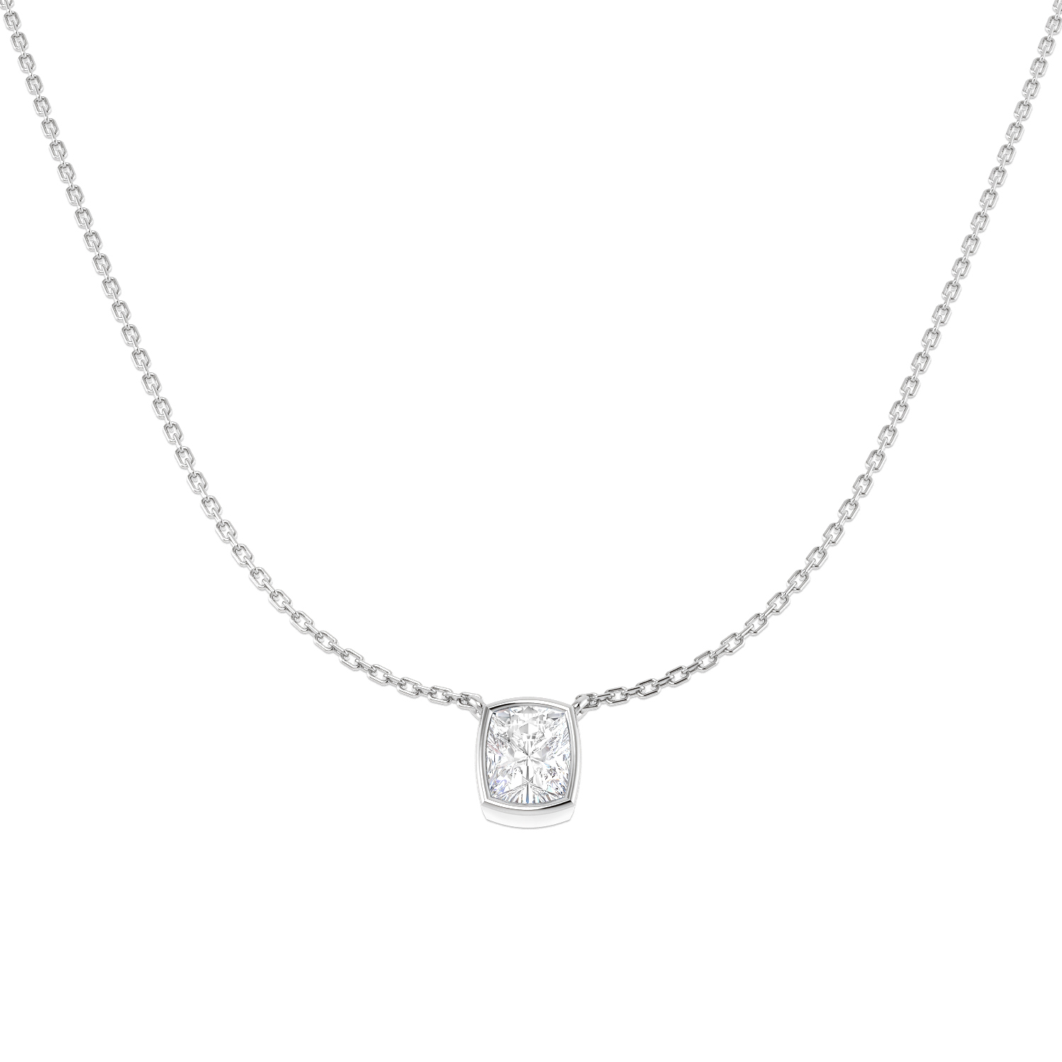 1.00ct Lab-Grown Diamond Solitaire Necklace in 9K White Gold