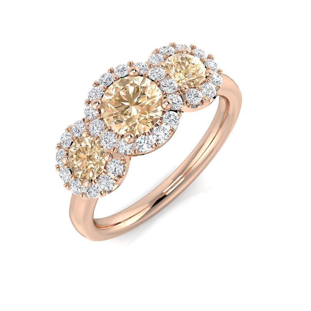 Morganite Ring in 9K Rose Gold