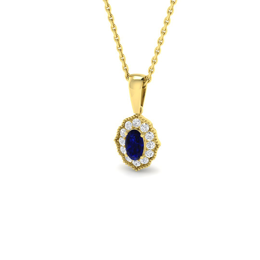 Vintage Pendant in 9K Yellow Gold