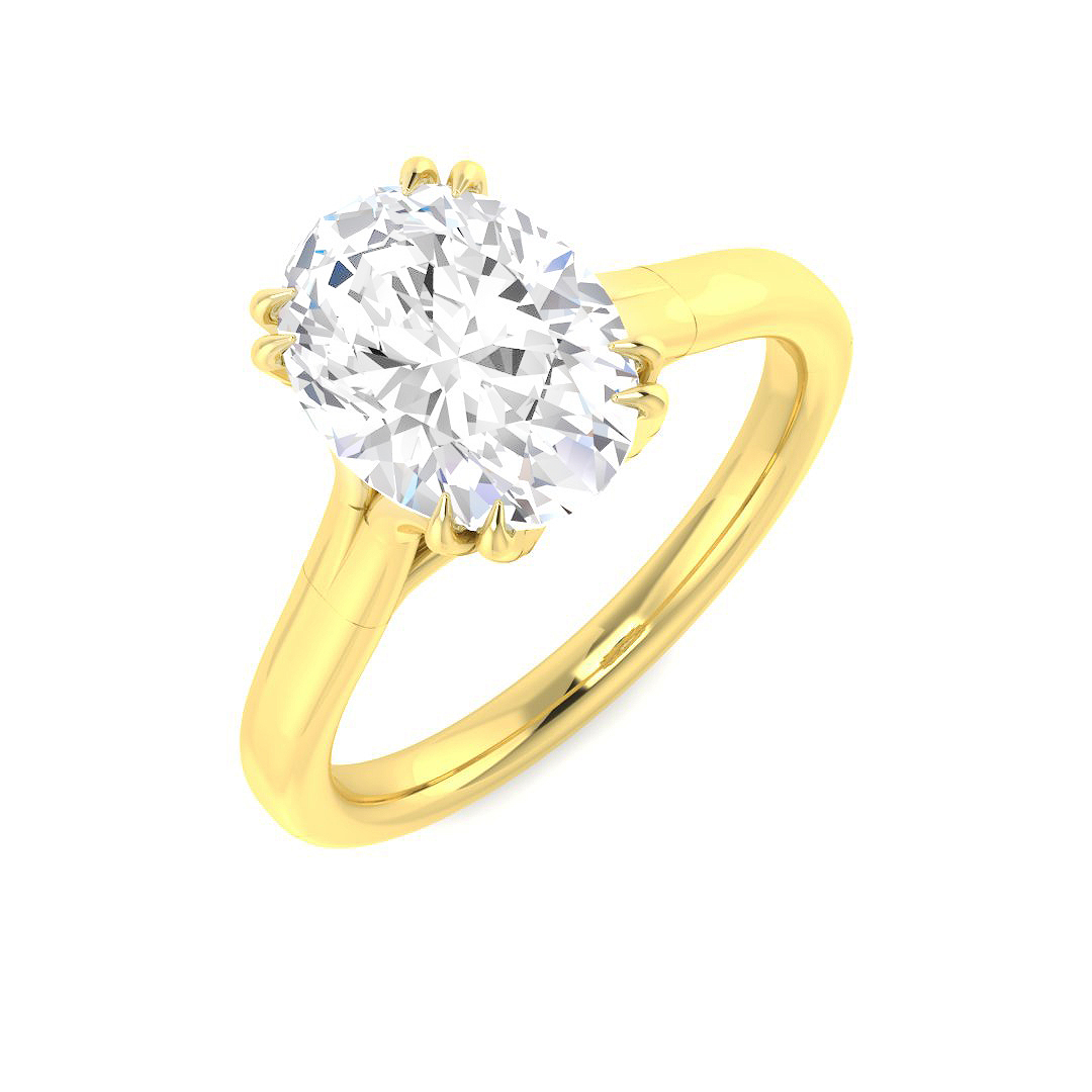 2.01ct Lab-Grown Diamond Engagement Rings Ring in 9K Yellow Gold