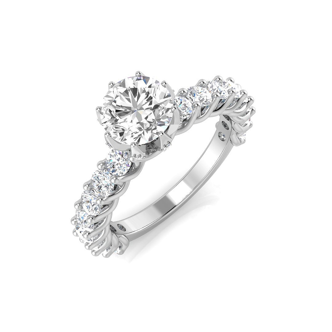 2.00ct Natural Diamond Engagement Rings Ring in Platinum Platinum