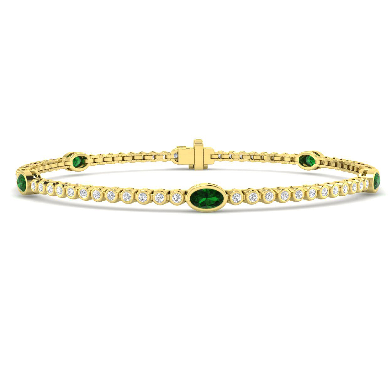 Peridot Bracelet in 9K Yellow Gold