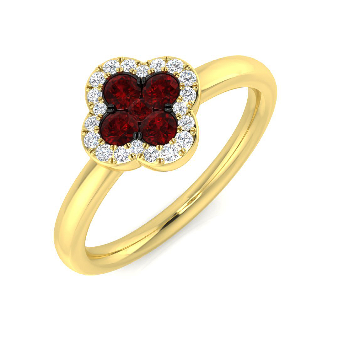 Ruby Ring in 18K Yellow Gold