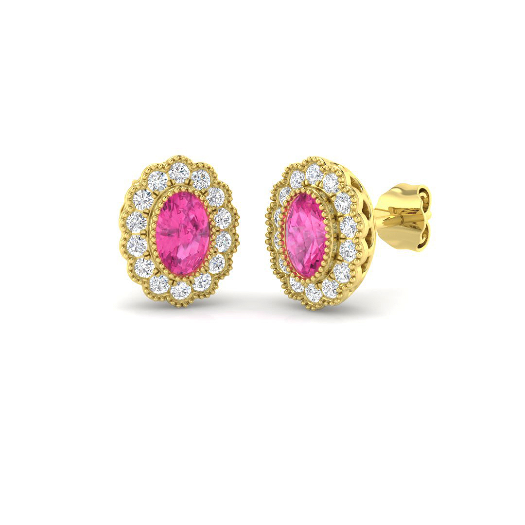 Vintage Earrings in 9K Yellow Gold