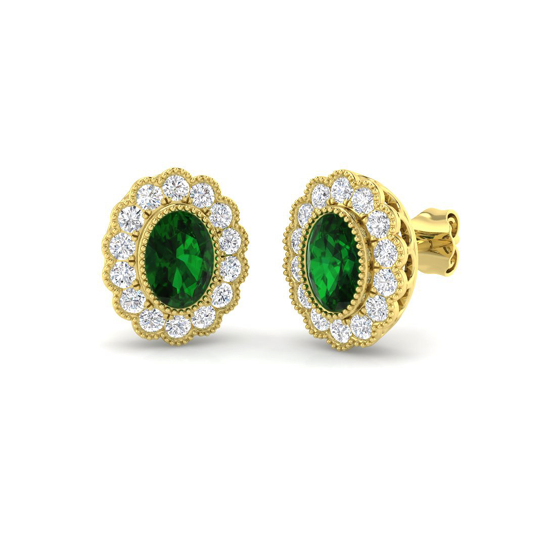 Vintage Earrings in 9K Yellow Gold