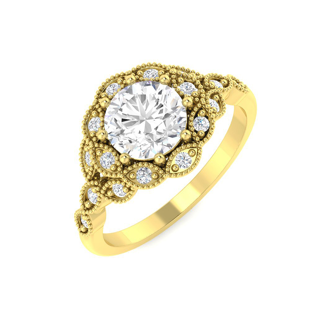 1.17ct Lab-Grown Diamond Rings Ring in 9K Yellow Gold