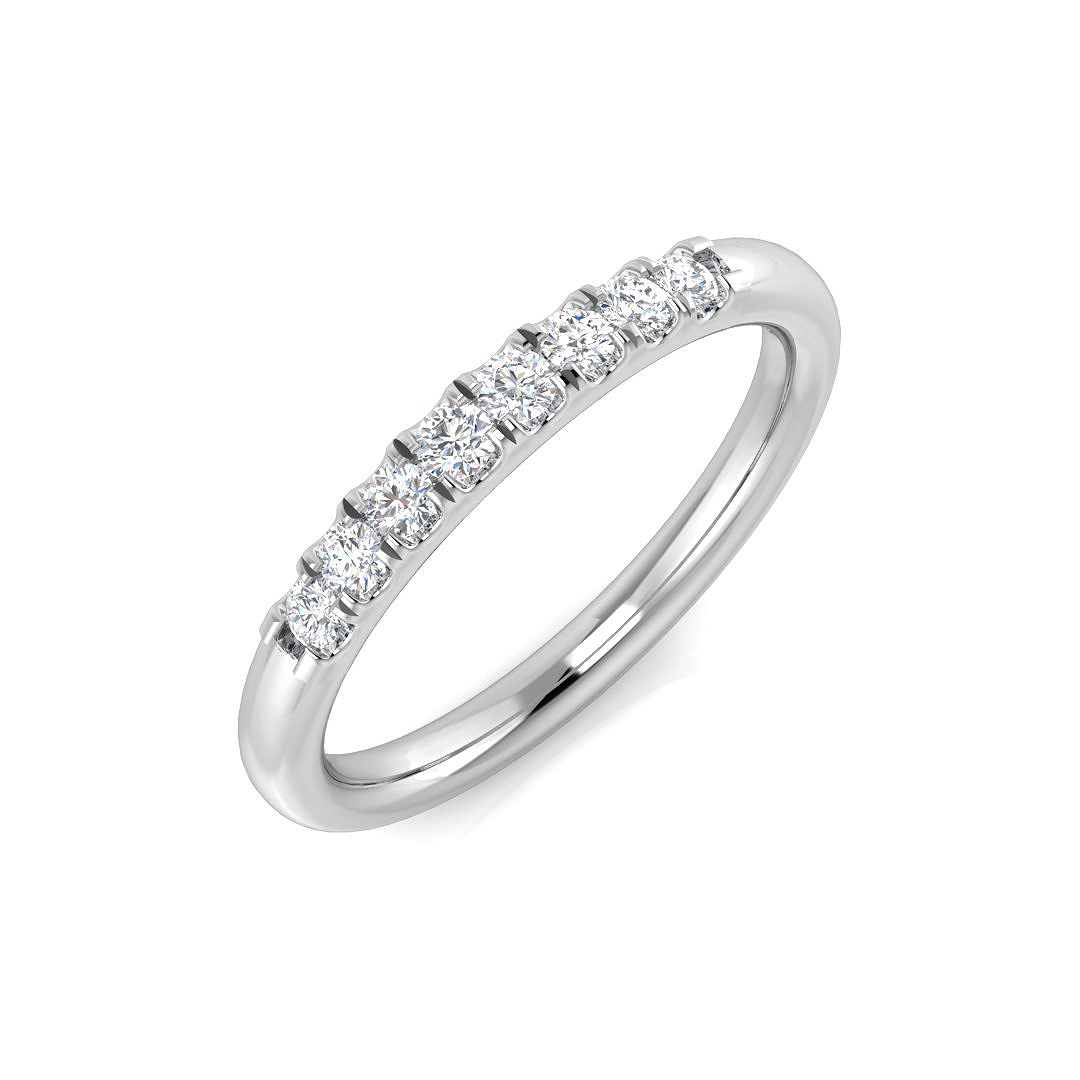 0.20ct Natural Diamond 6-10 Stone Ring in Platinum Platinum