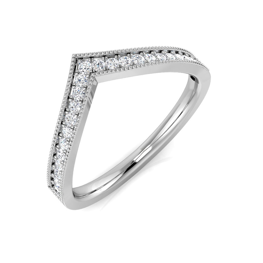 0.14ct Natural Diamond Rings Ring in 9K White Gold