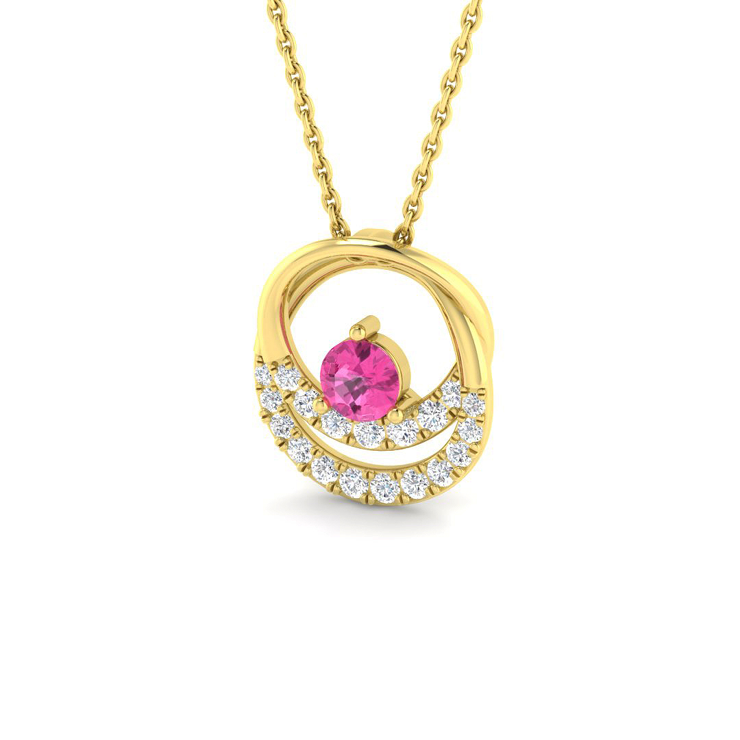 Fancy Pendant in 9K Yellow Gold