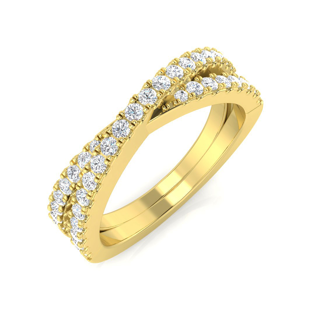0.48ct Lab-Grown Diamond Fancy Ring in 9K Yellow Gold