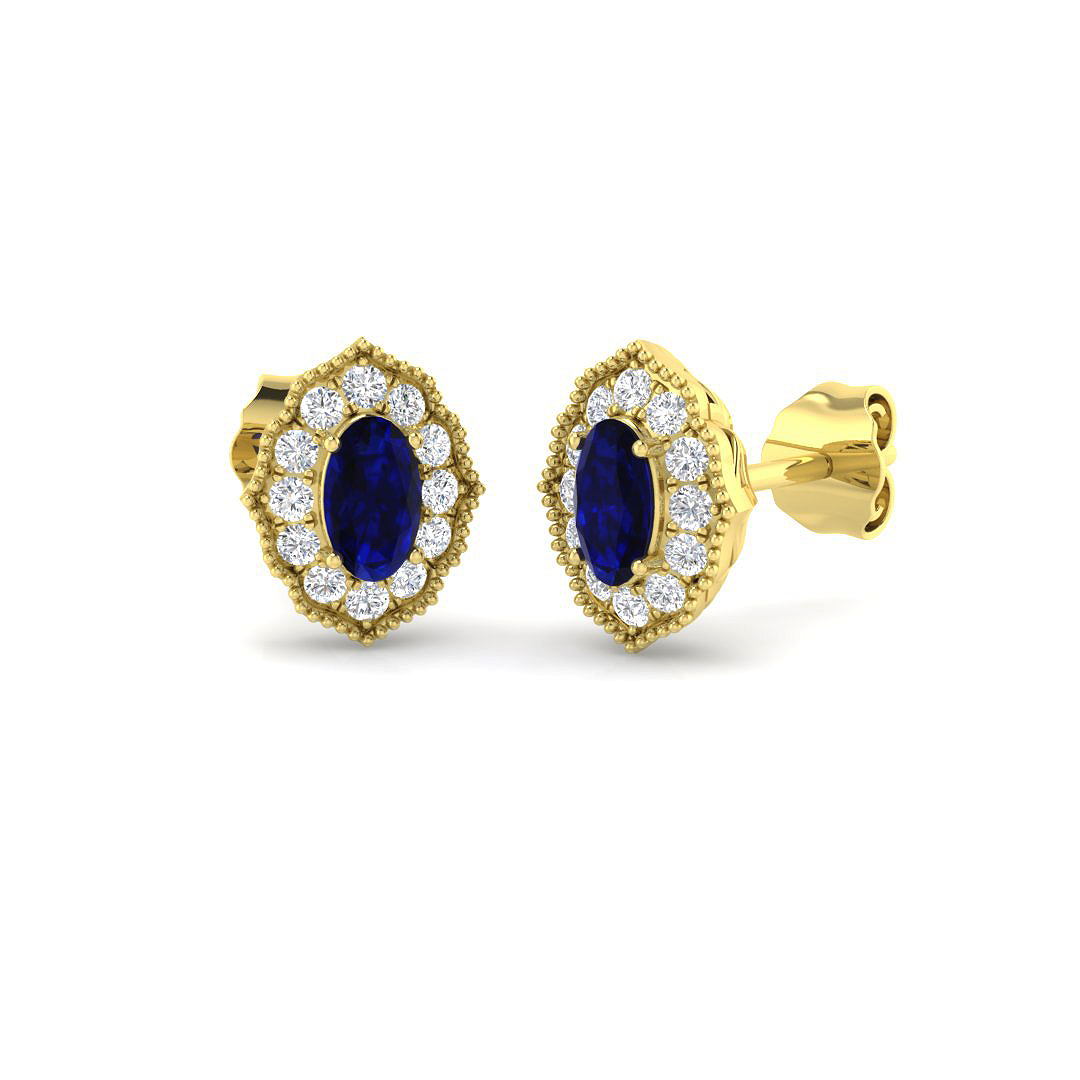 Vintage Earrings in 9K Yellow Gold