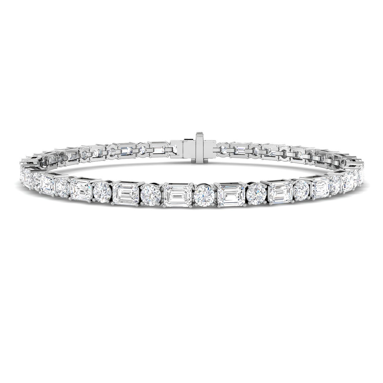 8.26ct Lab-Grown Diamond Tennis Bracelet in 9K White Gold