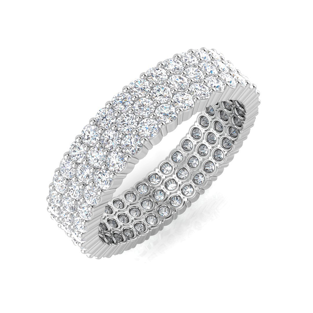 1.88ct Natural Diamond Full Eternity Ring in Platinum Platinum