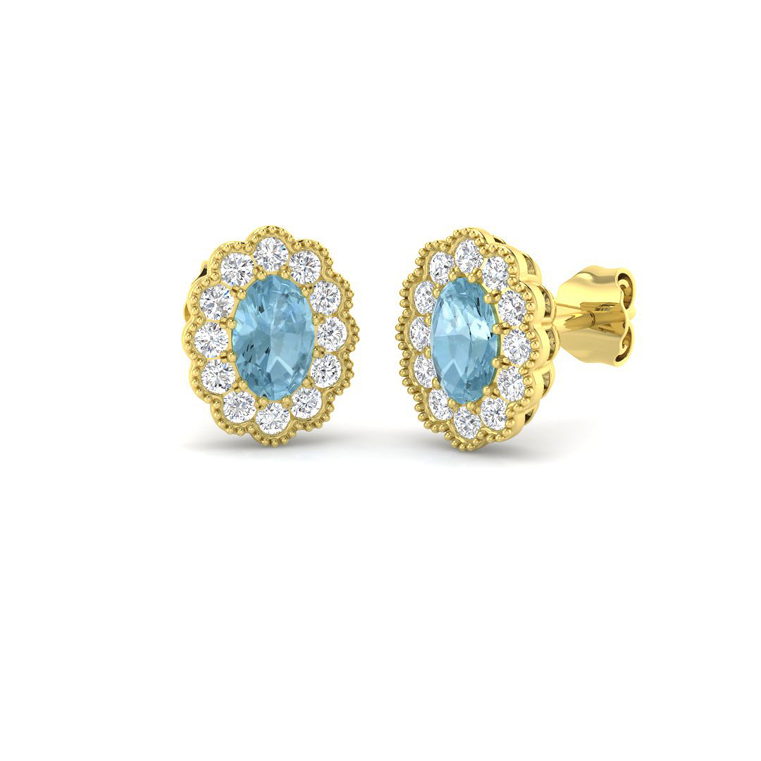 Vintage Earrings in 9K Yellow Gold
