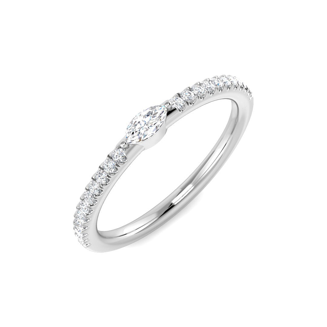 0.20ct Natural Diamond Engagement Ring in Platinum Platinum