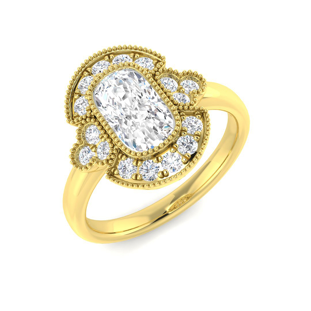 1.45ct Lab-Grown Diamond Rings Ring in 9K Yellow Gold