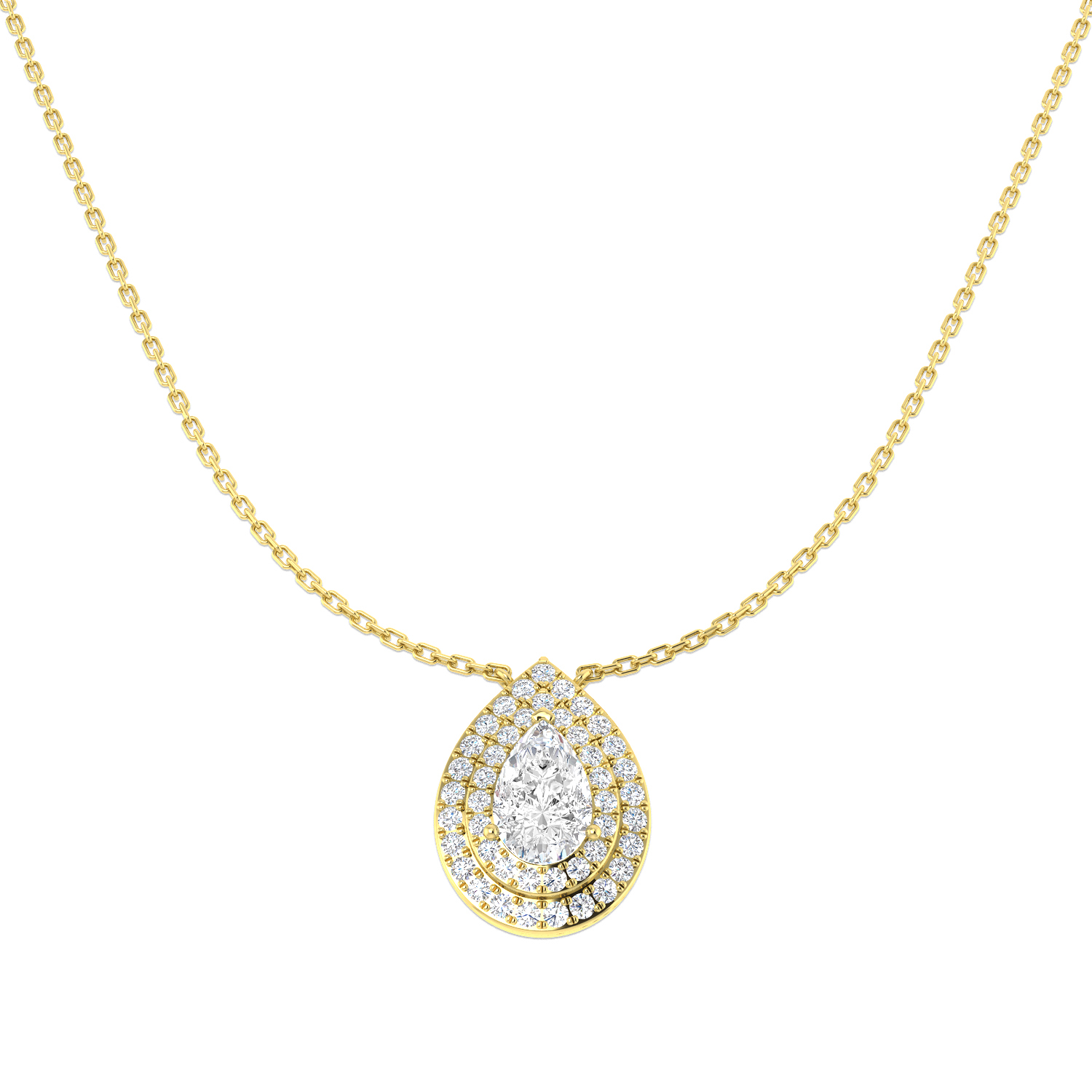 1.53ct Lab-Grown Diamond Fancy Necklace in 9K Yellow Gold