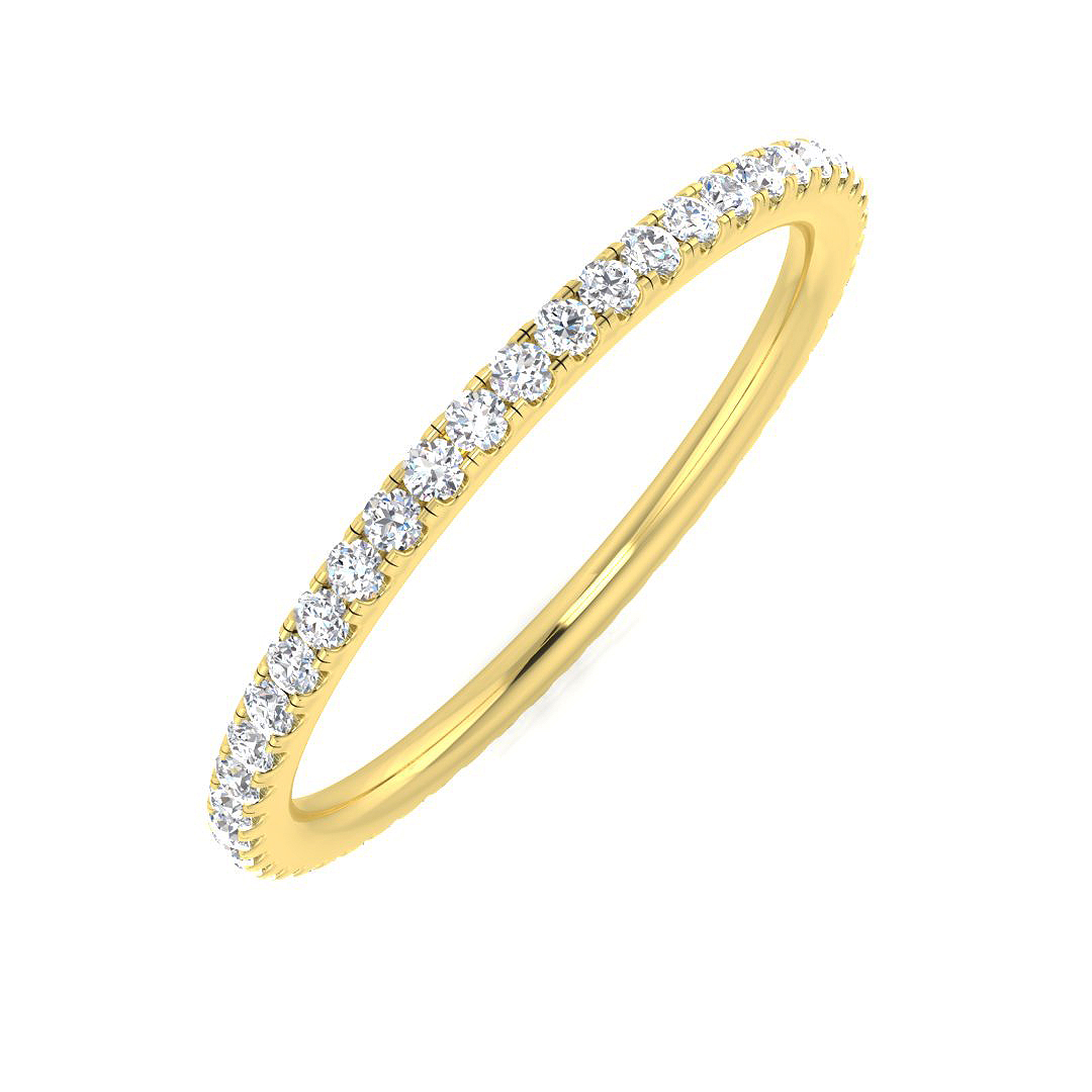0.30ct Lab-Grown Diamond Full Eternity Ring in 9K Yellow Gold