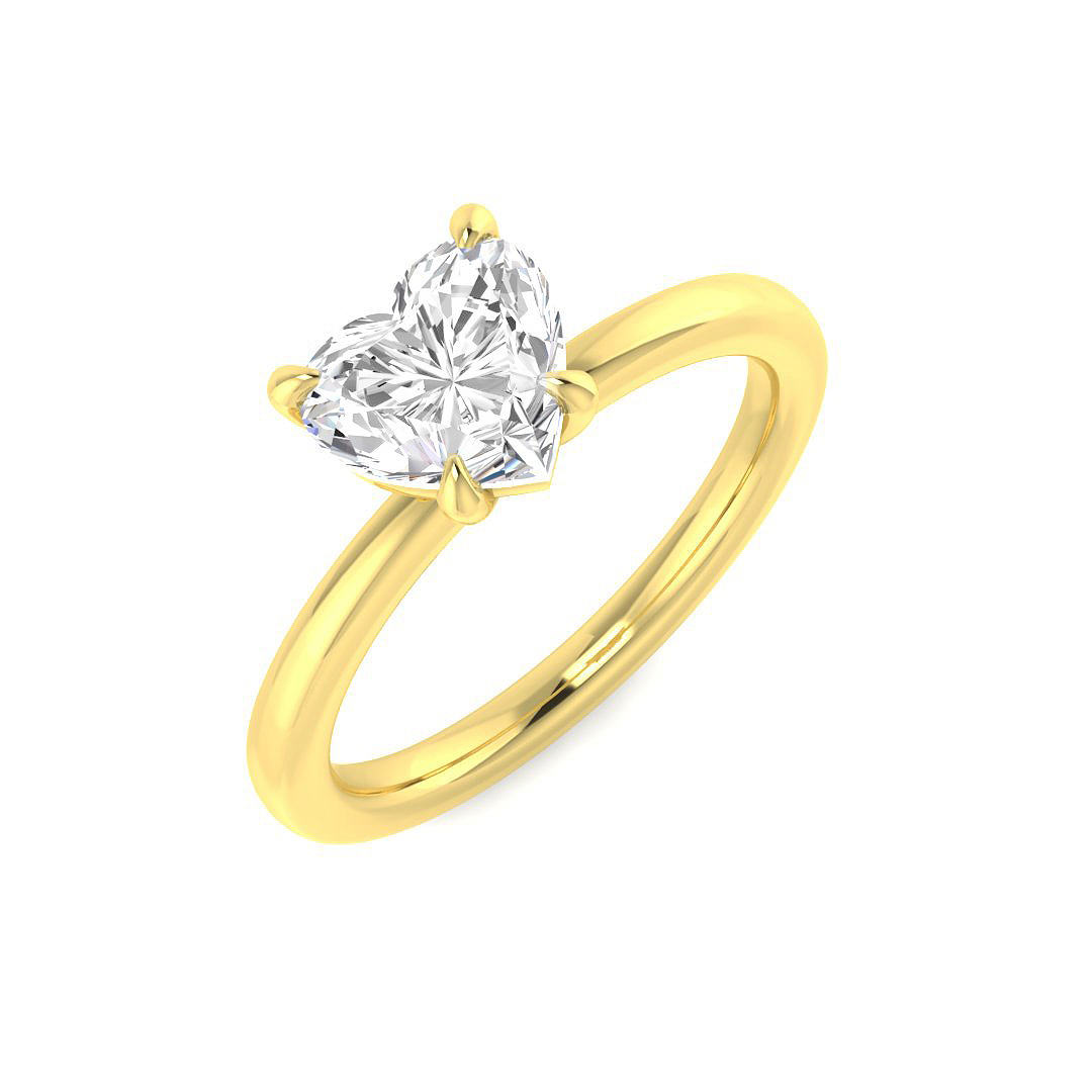 Belto Natural Heart Shape Diamond Ring