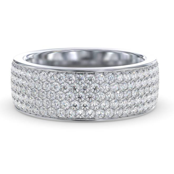Enerstina 3.00 Carat Prong Half Eternity Diamond Ring