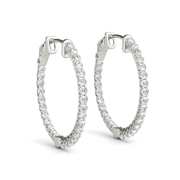 Kassie 2.34 - 10.00 Carat Natural 4 Claw Set Diamond Earrings