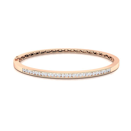 Sheral Natural Channel Set  Diamond Bracelet