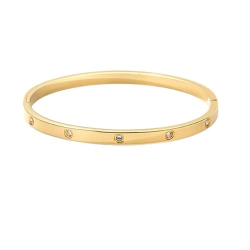 Sheilaine Natural Bezel Set  Diamond Bracelet