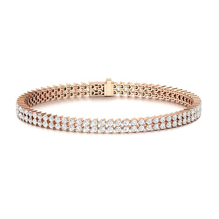 Syble Lab-Created Prong Set  Diamond Bracelet