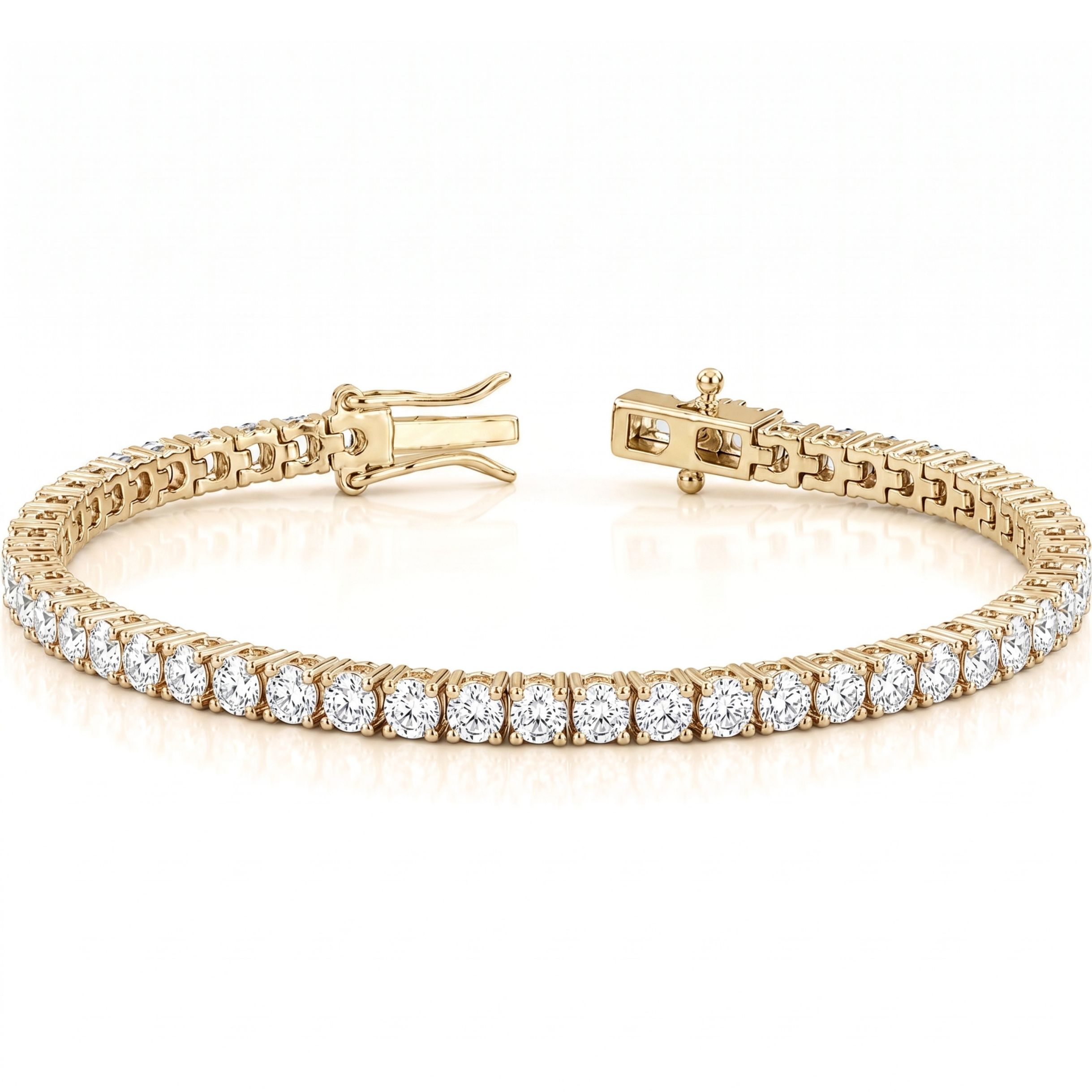 Sayward 5.25 ct Round Cut 4-Prong Diamond Tennis Bracelet